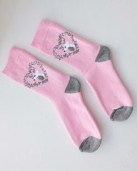 Жіночі теплі шкарпетки - рожеві з оленем, Рожевий, 36-40