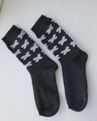 Жіночі теплі шкарпетки з метеликами, Темно-сірий, 36-40