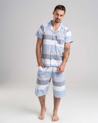 Чоловічий комплект з шортами - різнокольорові смуги, На фото, m