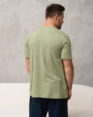 Мужской комплект футболка с шортами - Батал, Хакі, 4xl