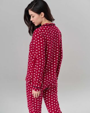 Жіночий комплект зі штанами Ozkan - дрібні зайчики Фото товару - Інтернет-магазин Zaragoza