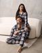Мужской комплект с брюками - клетка - Family look для пары Фото товара 9 из 9