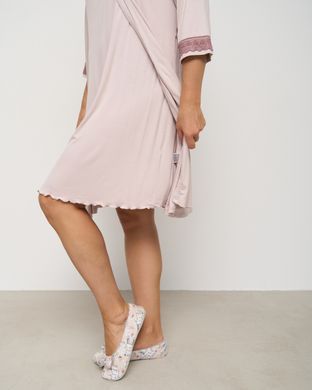 Комплект батальный однотонный - Вискоза с бантиком, Кремовий, 4xl