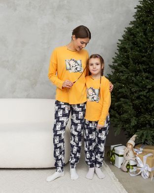 Женский комплект со штанами в снежинки - Family look мама/дочка Фото товара - Интернет-магазин Zaragoza