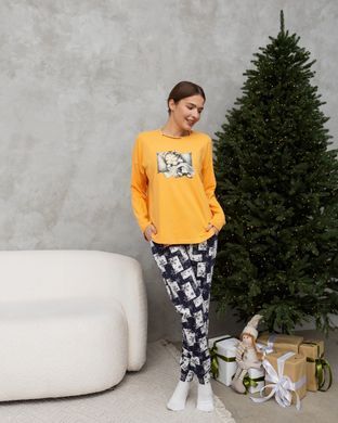 Женский комплект со штанами в снежинки - Family look мама/дочка Фото товара - Интернет-магазин Zaragoza
