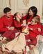 Жіноча піжама зі штанами в клітинку - Новорічний олень - Family look для родини Фото товару 4 з 11