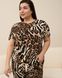 Вискозный комплект со штанами и футболкой - Леопард- Plus Size Коричневый 2XL Фото товара 2 из 10