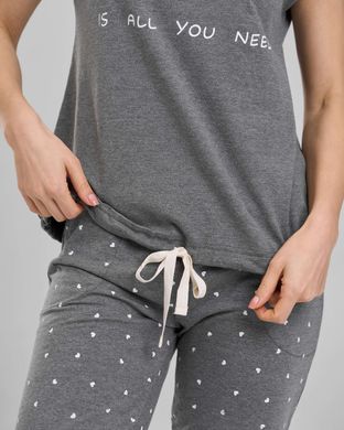 Жіноча піжама зі штанами та футболкою - Love Фото товару - Інтернет-магазин Zaragoza