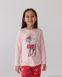 Комплект на дівчинку зі штанами - зимовий олень - Family look мама/донька Фото товару 2 з 6