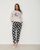Жіночий комплект зі штанами - Пінгвін - в горошок - Family look мама/донька Фото товару - Інтернет-магазин Zaragoza