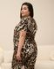 Вискозный комплект со штанами и футболкой - Леопард- Plus Size Коричневый 4XL Фото товара 6 из 10