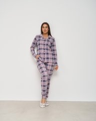 Жіноча піжама на ґудзиках зі штанами - дрібна клітинка Фото товару - Інтернет-магазин Zaragoza