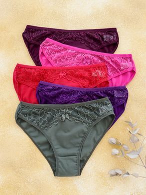 Женские трусики с кружевом - батал 63475-8 размер XL