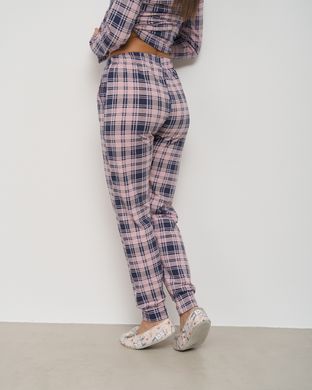 Женская пижама на пуговицах со штанами - мелкая клетка Фото товара - Интернет-магазин Zaragoza