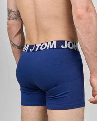 Труси-шорти чоловічі однотонні - Tom John - Сині, Синій, m
