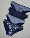 Жіночі кольорові трусики - темно-синій мікс Фото товару 1 з 3
