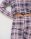 Женская пижама на пуговицах со штанами - мелкая клетка Фото товара 5 из 8