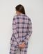 Жіноча піжама на ґудзиках зі штанами - дрібна клітинка Фото товару 7 з 8