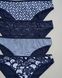 Жіночі кольорові трусики - темно-синій мікс Фото товару 3 з 3
