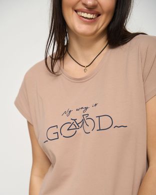 Батальна туніка з коротким рукавом - Good, Світло-коричневий, 2xl