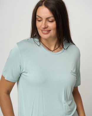 Батальний комплект капрі та футболка - Sweet - віскоза, Бірюзовий, 3xl
