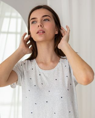 Жіночий комплект з шортиками - білий із зірочками Фото товару - Інтернет-магазин Zaragoza