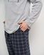 Чоловічий комплект зі штанами в клітинку Батал - кишеня на кофті Фото товару 3 з 6
