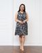 Женская туника-халат на пуговицах Plus Size - Леопард Серый 2xl Фото товара 1 из 10