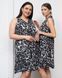 Женская туника-халат на пуговицах Plus Size - Леопард Серый 2xl Фото товара 9 из 10