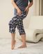 Жіночий комплект з капрі і футболкою - Plus Size - віскоза Темно-сірий 2xl Фото товару 5 з 9