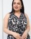 Женская туника-халат на пуговицах Plus Size - Леопард Серый 2xl Фото товара 4 из 10