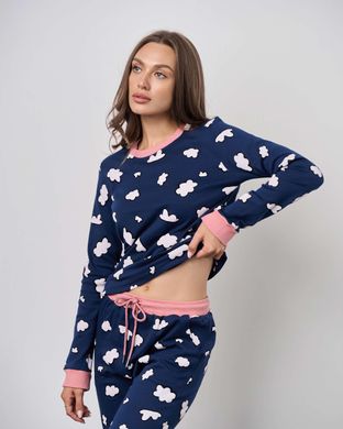 Жіноча піжама інтерлок - Хмаринки Фото товару - Інтернет-магазин Zaragoza