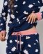 Жіноча піжама інтерлок - Хмаринки Фото товару 5 з 7