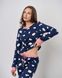 Жіноча піжама інтерлок - Хмаринки Фото товару 4 з 7