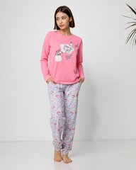 Женская розовая пижама со штанами - котики Фото товара - Интернет-магазин Zaragoza