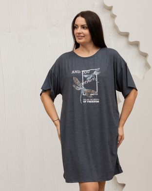 Вискозная женская рубашка с бабками батал, Темно-синий, 3xl