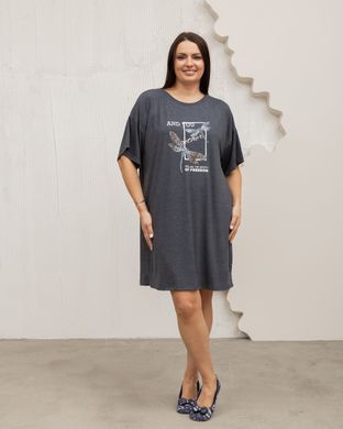 Вискозная женская рубашка с бабками батал, Темно-синий, 3xl
