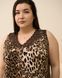 Женская сорочка с кружевом Plus size - вискоза Леопард 2xl Фото товара 3 из 7