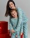 Жіноча бавовняна піжама з принтом сови - інтерлок - Family look Мама/донька Фото товару 2 з 10