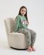 Пижама на девочку-подростка Пингвины - Family look мама/дочка Зеленый 8-9 Фото товара 8 из 14