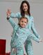Жіноча бавовняна піжама з принтом сови - інтерлок - Family look Мама/донька Фото товару 3 з 10