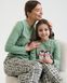 Пижама на девочку-подростка Пингвины - Family look мама/дочка Зеленый 8-9 Фото товара 9 из 14