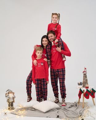 Женская пижама со штанами - Peace,Love,Wish - Family look для семьи Фото товара - Интернет-магазин Zaragoza