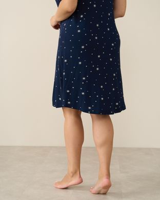 Жіноча сорочка на тонких бретельках - Plus Size Темно-синій 2xl