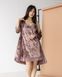 Комплект з халатиком - мармуровий велюр Фото товару 7 з 7