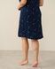 Жіноча сорочка на тонких бретельках - Plus Size Темно-синій 2xl Фото товару 6 з 7