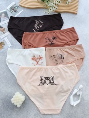 Трусики набори (5 шт. в упаковці батал) 124748 2XL
