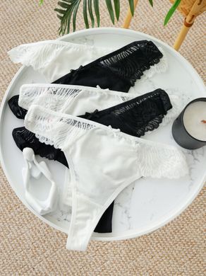Стринги однотонные, Батал (5 шт в упаковке) 49950-2 размер 4XL