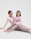 Піжама на дівчинку підлітка Кіт і зірки - Family look мама/донька Світло-рожевий 8-9 Фото товару 11 з 12