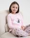 Піжама на дівчинку підлітка Кіт і зірки - Family look мама/донька Світло-рожевий 8-9 Фото товару 6 з 12